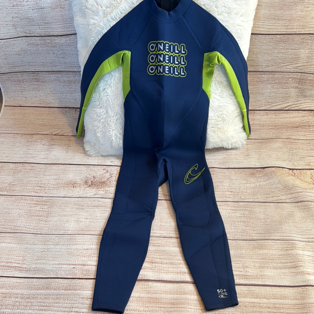 O'Neill Navy and Lime Wetsuit